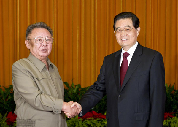 President Hu meets DPRK top leader Kim Jong-il