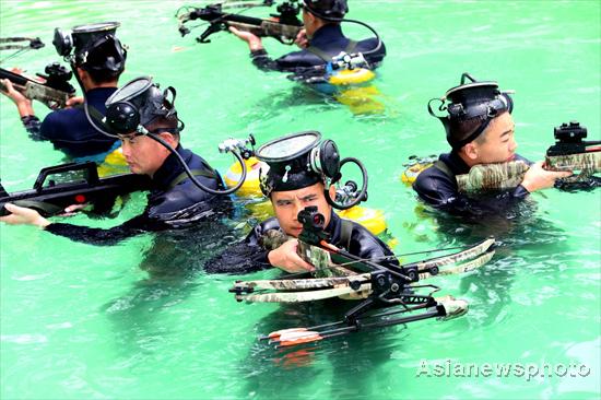 Camo to wetsuits as military heads underwater