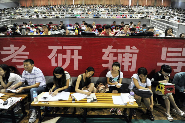 Thousands prep for postgraduate entrance exams