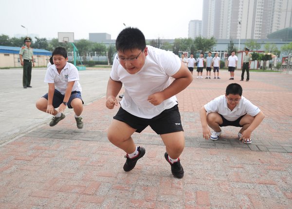 Children learn to lose weight army-style