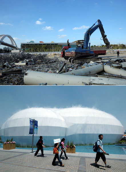 Foreign pavilions at Shanghai Expo demolished