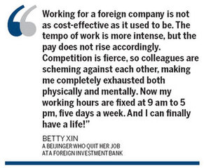 Positions at foreign firms less attractive