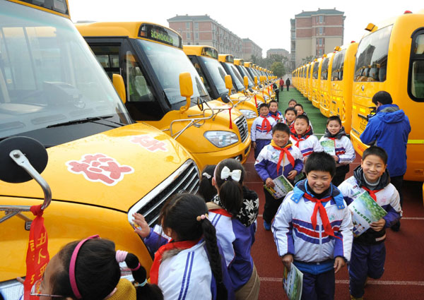 100 new school buses roll out
