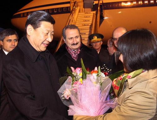 Xi arrives in Ankara for official visit