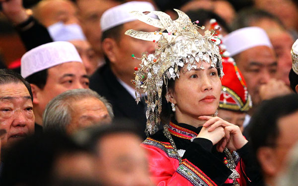 Ethnic group members at CPPCC