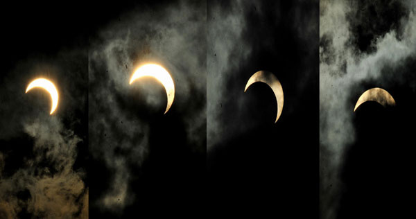 Rare solar eclipse watched around China