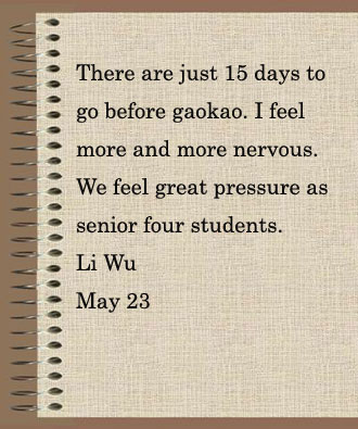Diaries of 'Senior Four' students