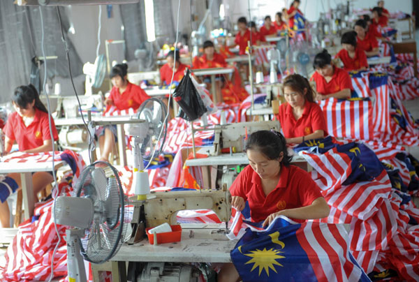 Chinese firm makes Olympic flags