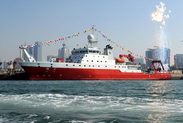 China's most advanced research ship delivered