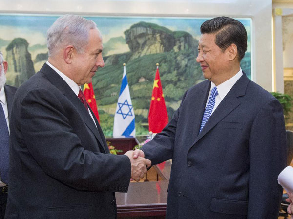 Chinese president meets Israeli prime minister