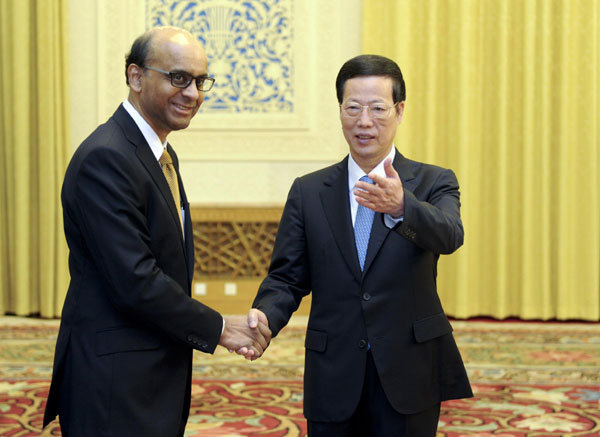 China emphasizes broader co-op with Singapore