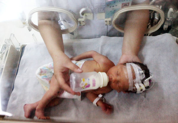 Infant's fall in pipe probed