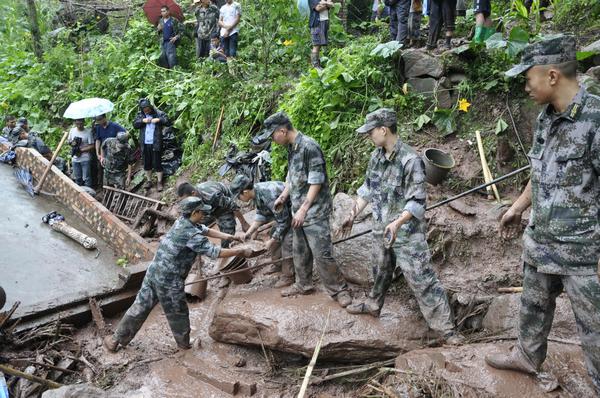 Rainstorms claim 16 lives in China