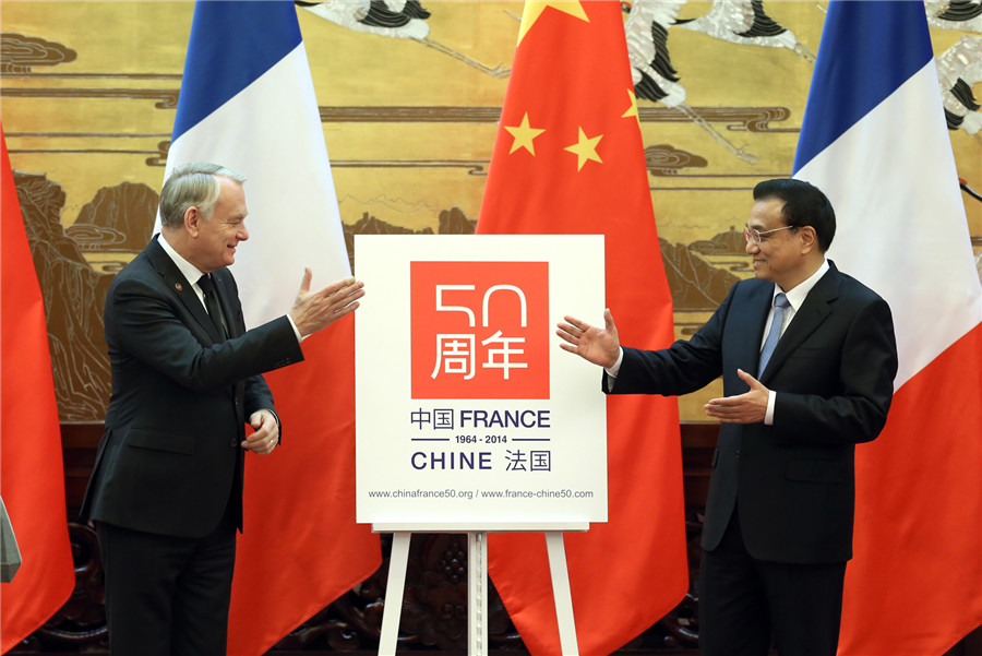 Chinese premier holds talks with French counterpart