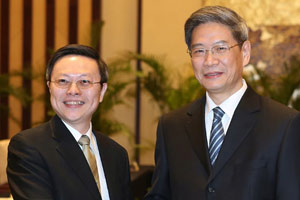 Cross-Straits affairs chiefs meet at historical site