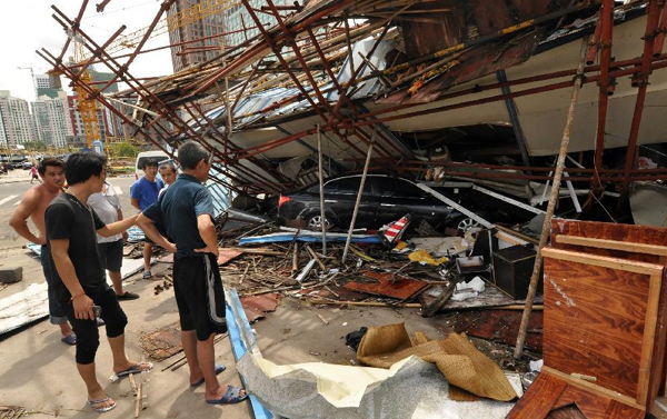 Haikou undergoes strongest typhoon in 4 decades