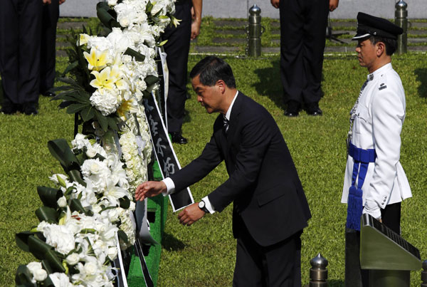 HK chief remembers anti-Japan war victory