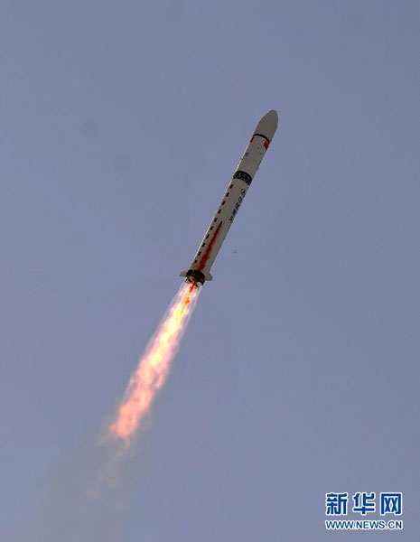 China launches two satellites via one rocket