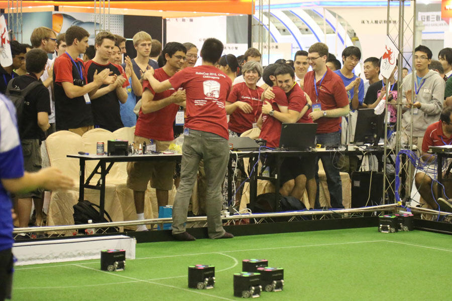 Yellow cards bring touch of reality to RoboCup finals day