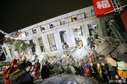 Seven dead, hundreds injured after quake flattens buildings in Taiwan