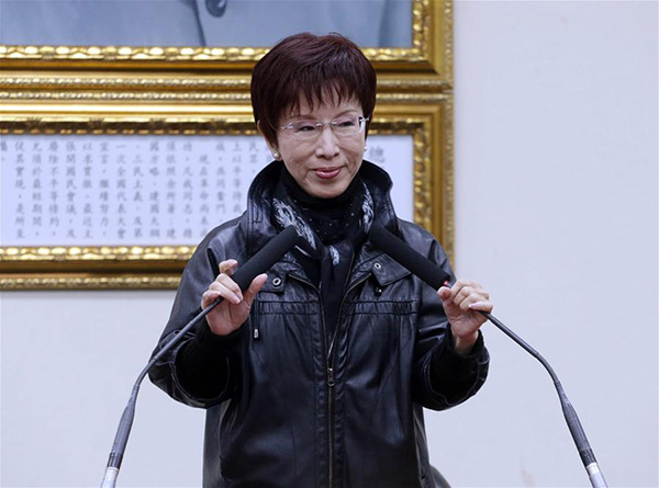 Hung Hsiu-chu elected Kuomintang leader