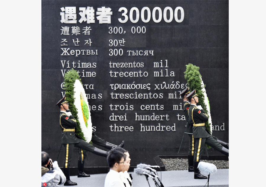 Thousands pay tribute to victims of Nanjing Massacre