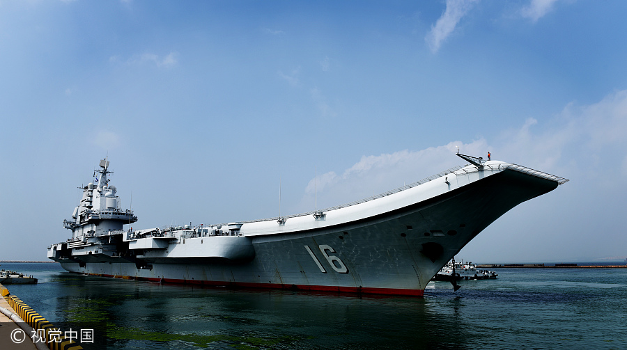 Nation's first aircraft carrier calls on Hong Kong