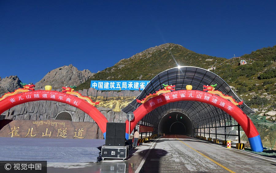 World's highest highway tunnel opens in SW China