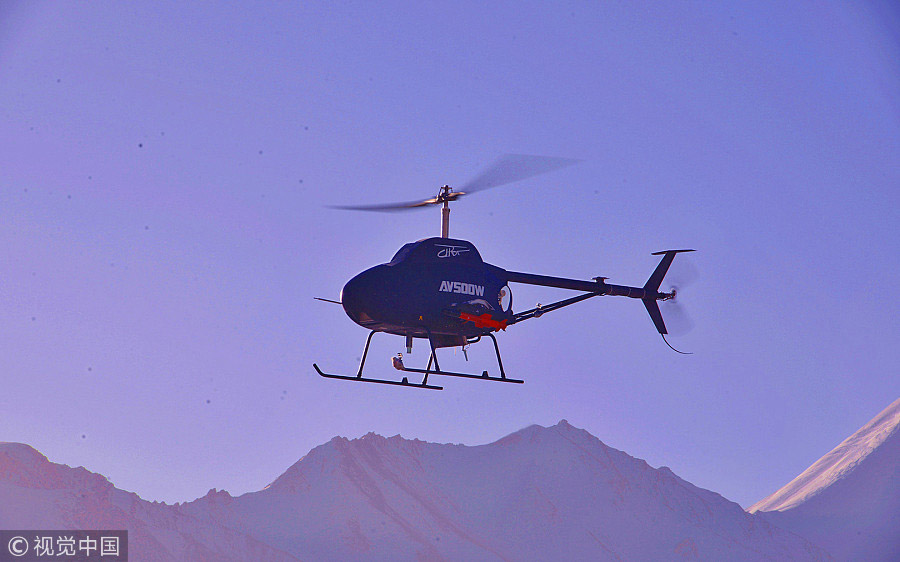 China's unmanned helicopters pass high-plateau testing