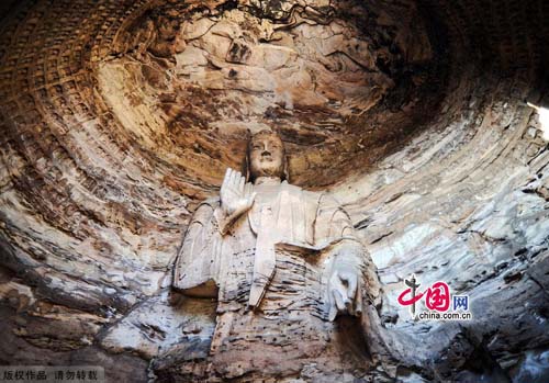 Yungang Grottoes in Shanxi