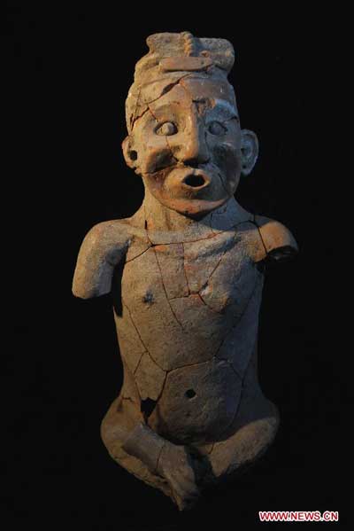 Terracotta portrait discovered in N China's prehistoric site