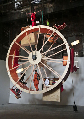 Artists in a 'hamster-wheel'