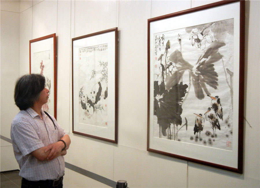 Contemporary Chinese paintings on display in Suzhou