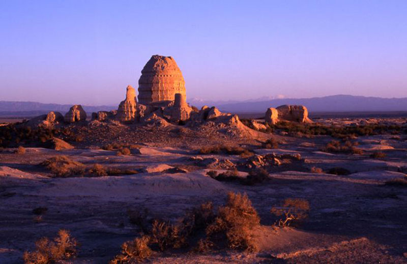 Archaeological sites along Silk Road in China
