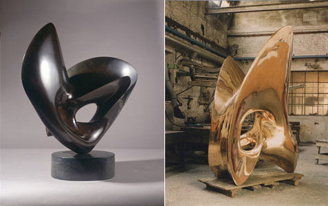 Sculpture and paintings in perfect harmony