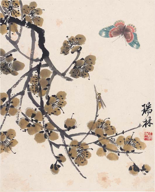 Qi Baishi's grass and insect paintings on display in Beijing