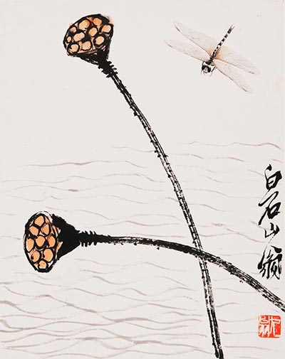 Insects under Qi Baishi's strokes