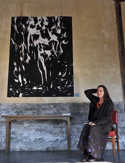 Italian artist's works show influence by Chinese monk Shi Tao