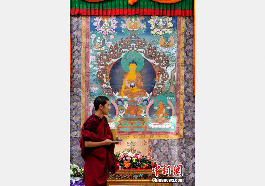 Exhibition of Tibetan Thangka painting held in Lhasa