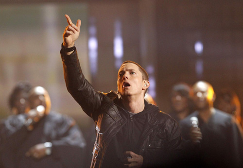 Eminem and R&B singer Bruno Mars lead Grammy nominees