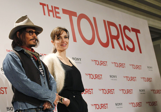 Cast members promote the movie 'The Tourist' in Madrid
