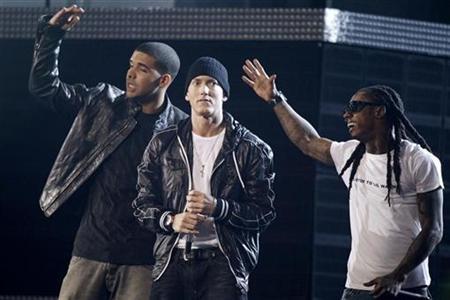 Eminem, Drake lead rap sales surge in 2010