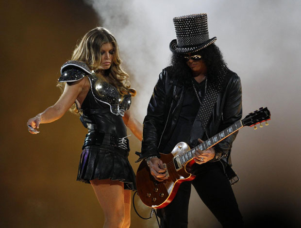 The Black Eyed Peas perform at Super Bowl XLV halftime show