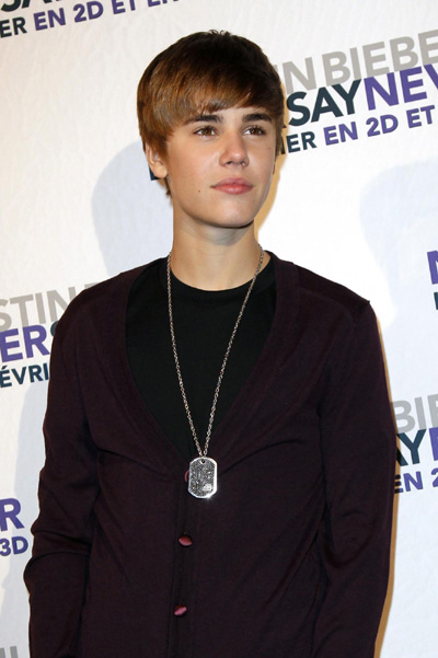 Screening of film 'Justin Bieber: Never Say Never' in Paris