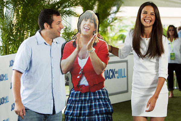 Katie Holmes and Sandler attend 'Jack and Jill' premiere