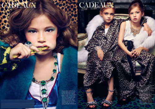 Ten-year-old French model stirs world