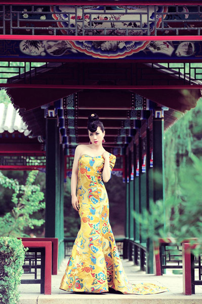 Sister Lotus in an imperial dress