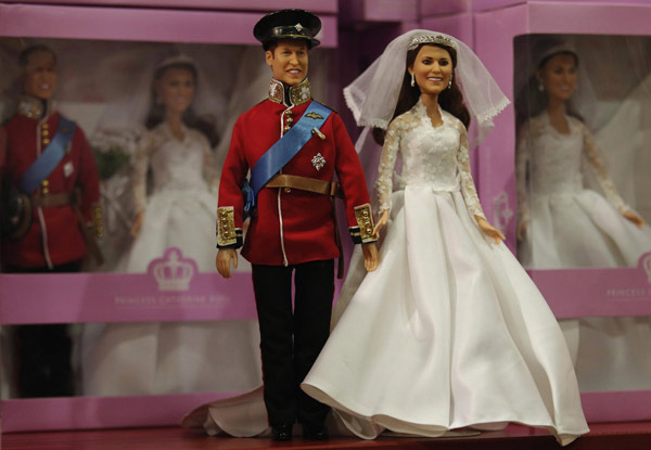 Duchess of Cambridge wedding dolls launched in London