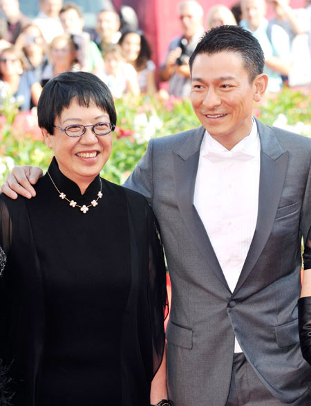 Andy Lau arrives for 'Tao Jie' red carpet in Venice