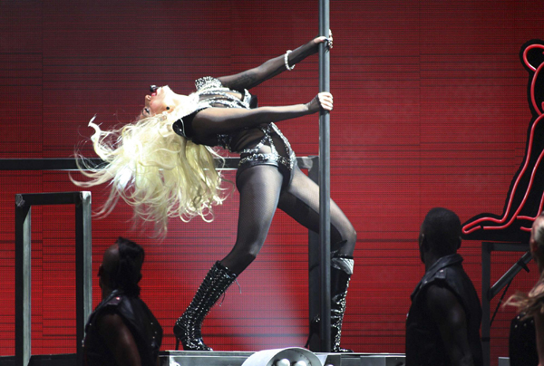 Gaga performs at iHeartRadio